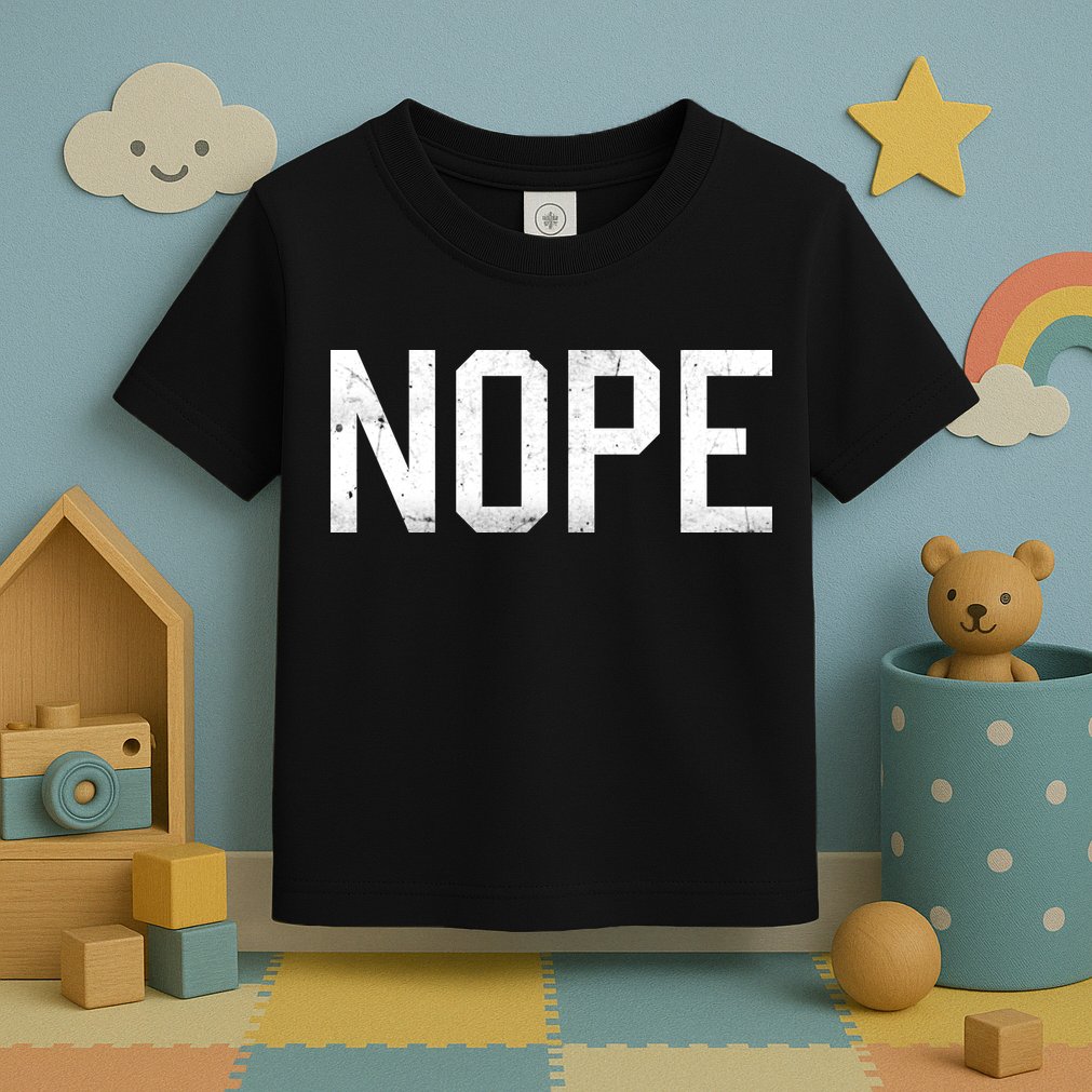 NOPE Funny Meme Toddler T-Shirt