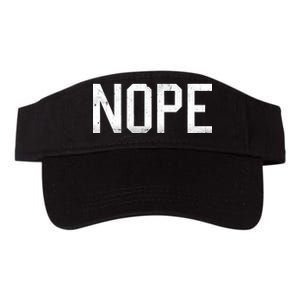 NOPE Funny Meme Valucap Bio-Washed Visor