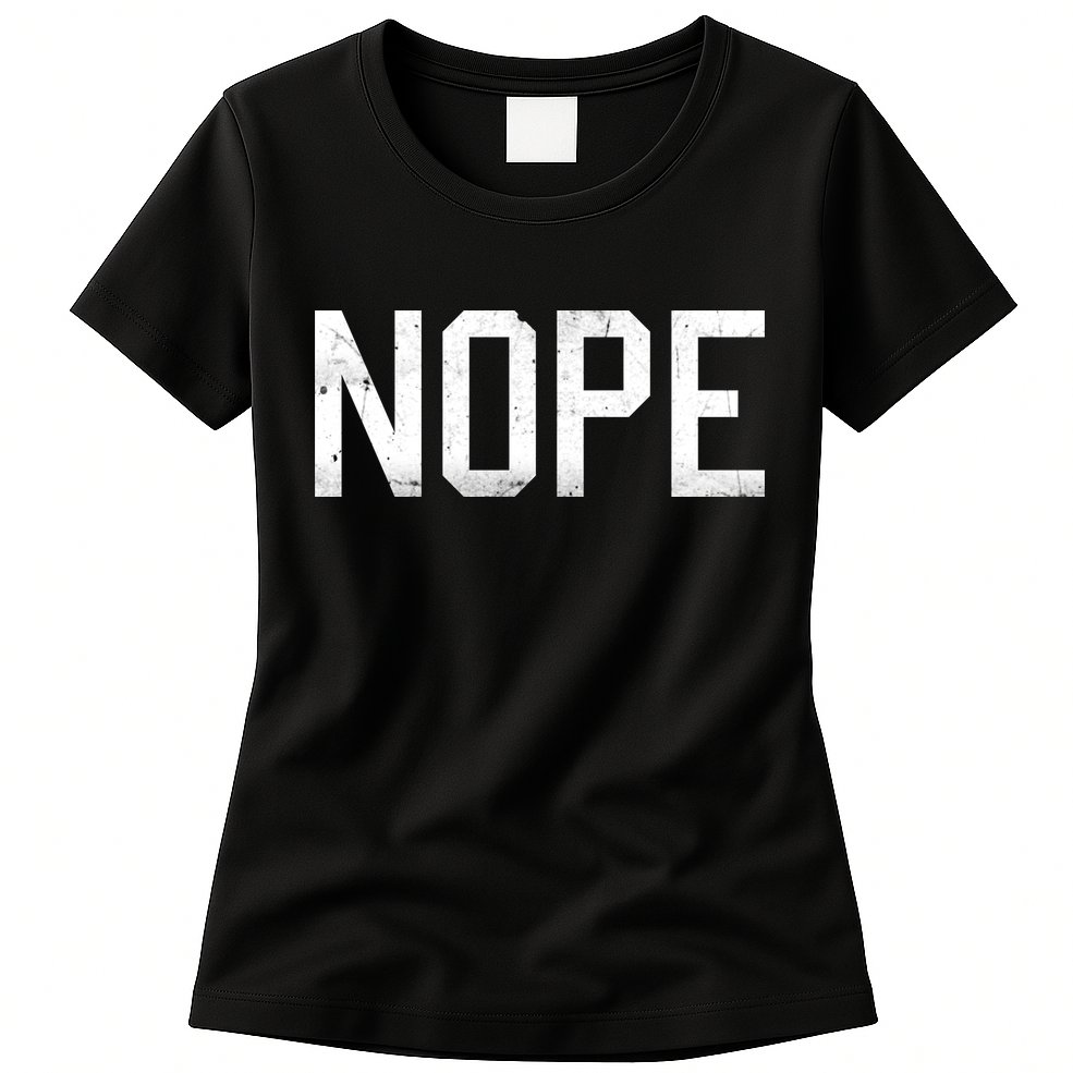 NOPE Funny Meme Womens T-Shirt