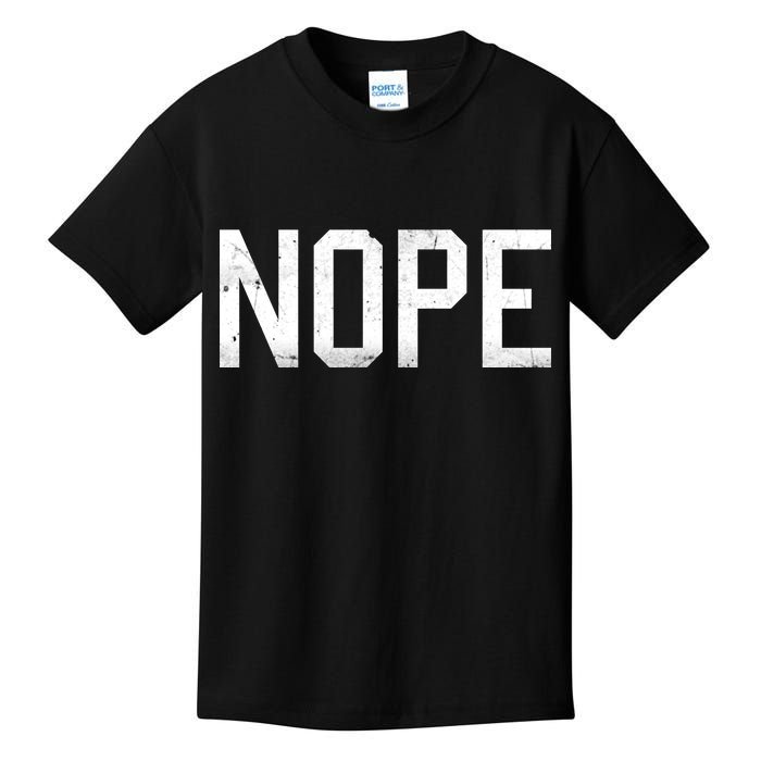 NOPE Funny Meme Kids T-Shirt