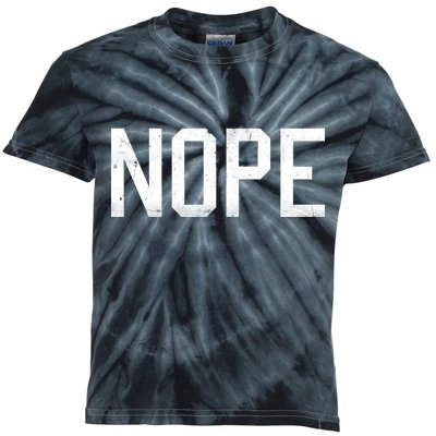 NOPE Funny Meme Kids Tie-Dye T-Shirt