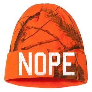 NOPE Funny Meme Kati Licensed 12" Camo Beanie