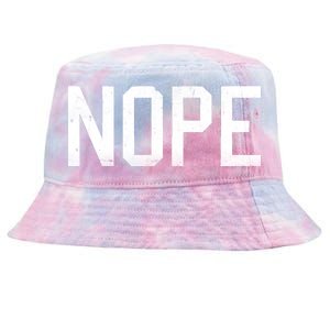 NOPE Funny Meme Tie-Dyed Bucket Hat