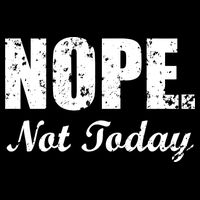 Nope Not Today Cropped Pullover Crew
