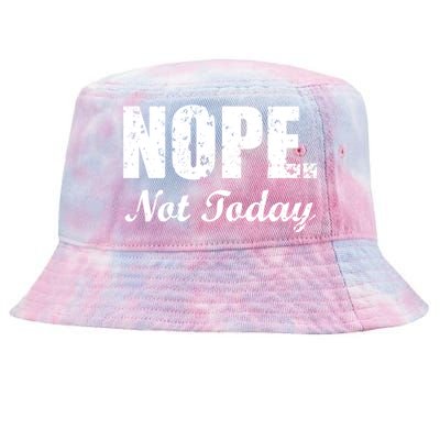 Nope Not Today Tie-Dyed Bucket Hat