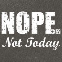 Nope Not Today Cotton Canvas Backpack