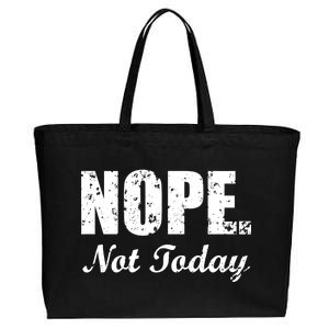 Nope Not Today Cotton Canvas Jumbo Tote