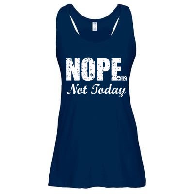 Nope Not Today Ladies Essential Flowy Tank