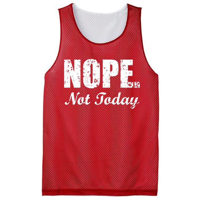 Nope Not Today Mesh Reversible Basketball Jersey Tank