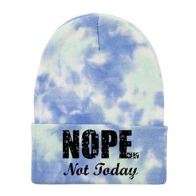 Nope Not Today Tie Dye 12in Knit Beanie