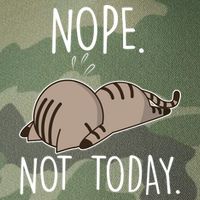 Nope Not Today Funny Lazy Cat Legacy Tie Dye Trucker Hat