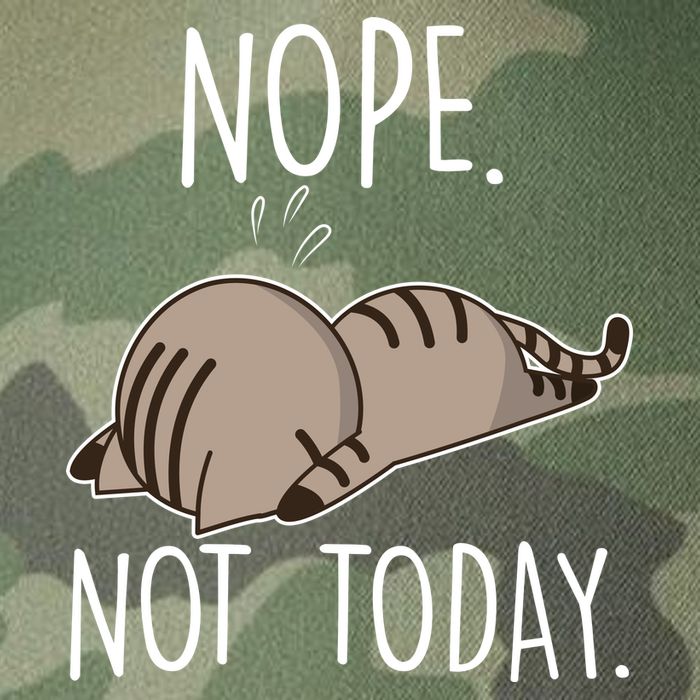 Nope Not Today Funny Lazy Cat Legacy Tie Dye Trucker Hat