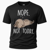 Nope Not Today Funny Lazy Cat Performance Shirt