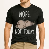 Nope Not Today Funny Lazy Cat Performance Shirt