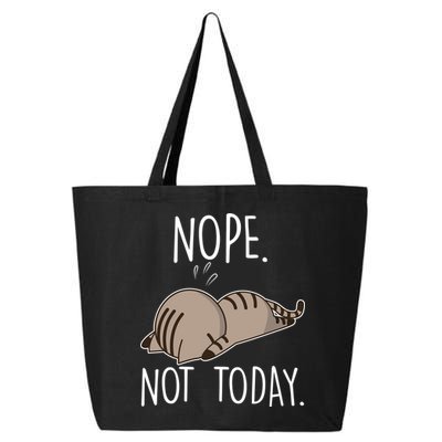 Nope Not Today Funny Lazy Cat 25L Jumbo Tote