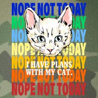 Nope Not Today I Have Plans With My Cat Legacy Tie Dye Trucker Hat