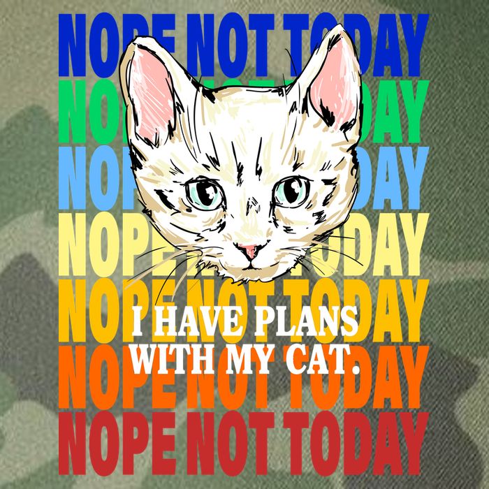 Nope Not Today I Have Plans With My Cat Legacy Tie Dye Trucker Hat