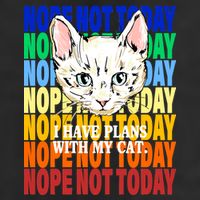 Nope Not Today I Have Plans With My Cat Cool Comfort Performance Bucket Hat