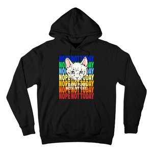 Nope Not Today I Have Plans With My Cat Hoodie