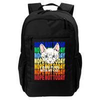 Nope Not Today I Have Plans With My Cat Backpack