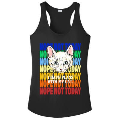 Nope Not Today I Have Plans With My Cat Ladies PosiCharge Competitor Racerback Tank
