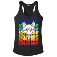 Nope Not Today I Have Plans With My Cat Ladies PosiCharge Competitor Racerback Tank