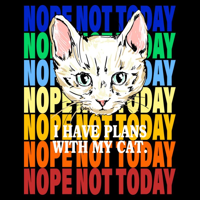 Nope Not Today I Have Plans With My Cat Mousepad