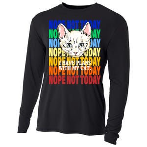 Nope Not Today I Have Plans With My Cat Cooling Performance Long Sleeve Crew