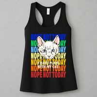 Nope Not Today I Have Plans With My Cat Womens Tank Top