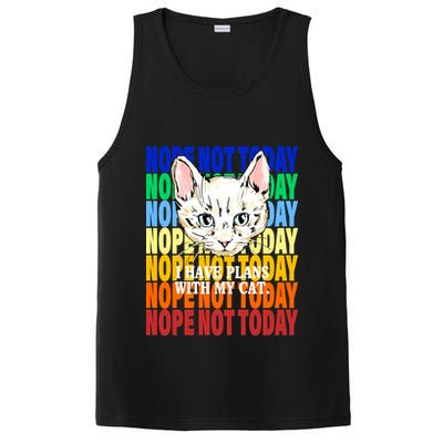 Nope Not Today I Have Plans With My Cat PosiCharge Competitor Tank