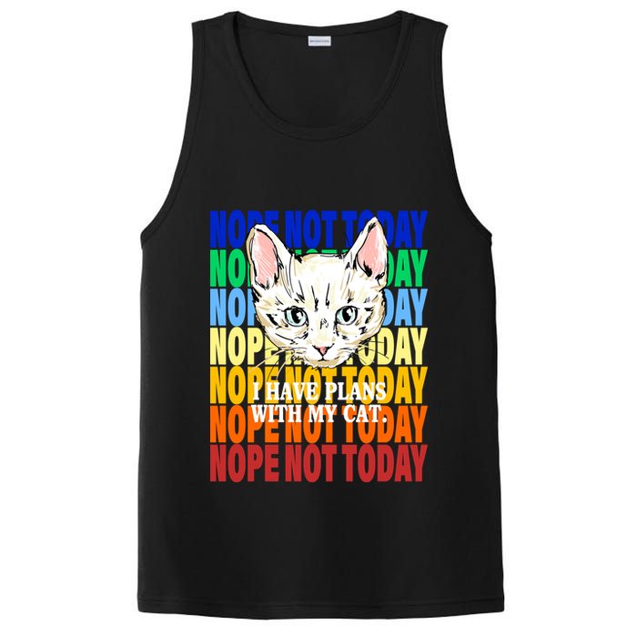 Nope Not Today I Have Plans With My Cat PosiCharge Competitor Tank