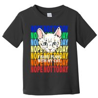 Nope Not Today I Have Plans With My Cat Toddler T-Shirt