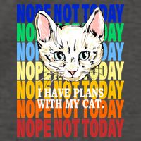 Nope Not Today I Have Plans With My Cat Vector Backpack