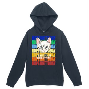 Nope Not Today I Have Plans With My Cat Urban Pullover Hoodie