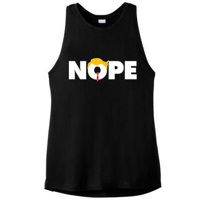 Nope To Trump Ladies PosiCharge Tri-Blend Wicking Tank