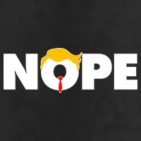 Nope To Trump 7 Panel Mesh Trucker Snapback Hat