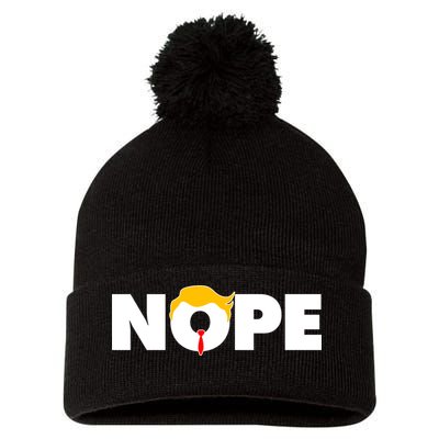 Nope To Trump Pom Pom 12in Knit Beanie