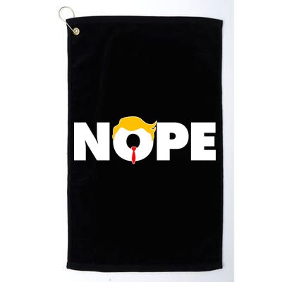 Nope To Trump Platinum Collection Golf Towel