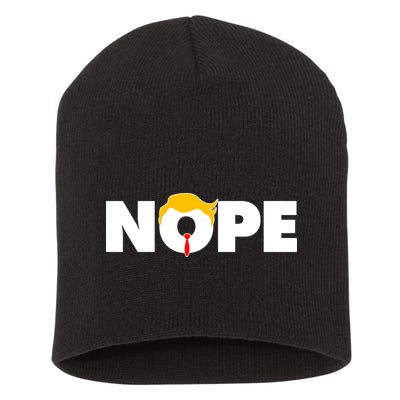 Nope To Trump Short Acrylic Beanie