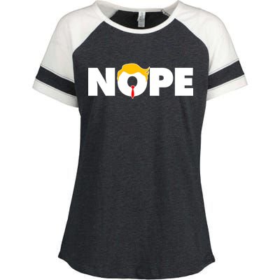 Nope To Trump Enza Ladies Jersey Colorblock Tee