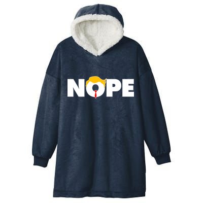 Nope To Trump Hooded Wearable Blanket