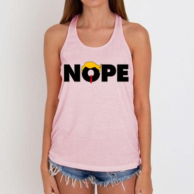 Nope To Trump Women's Knotted Racerback Tank