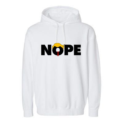 Nope To Trump Garment-Dyed Fleece Hoodie