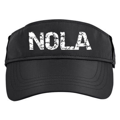 New Orleans Road Trip Gifts Vacation Quote Distressed Nola Adult Drive Performance Visor