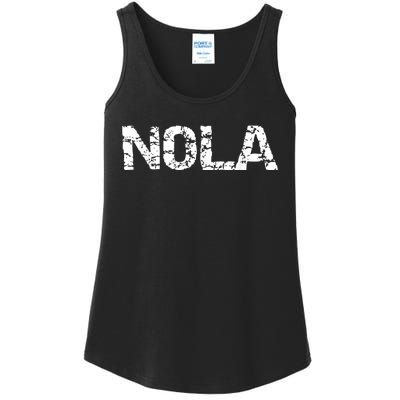 New Orleans Road Trip Gifts Vacation Quote Distressed Nola Ladies Essential Tank