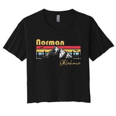 Norman Oklahoma Roots Hometown Women's Crop Top Tee