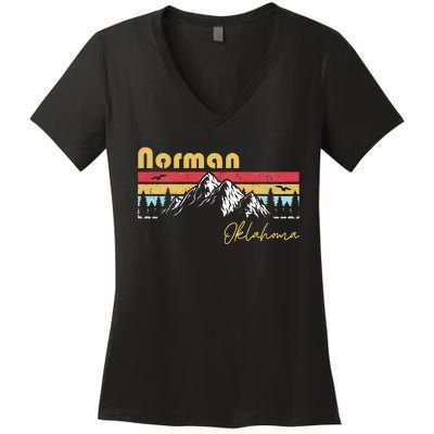 Norman Oklahoma Roots Hometown Women's V-Neck T-Shirt