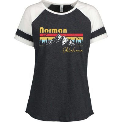 Norman Oklahoma Roots Hometown Enza Ladies Jersey Colorblock Tee