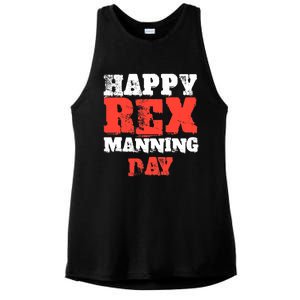 Not On Rex Manning Day loves Funny Quote Ladies PosiCharge Tri-Blend Wicking Tank