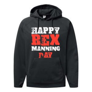 Not On Rex Manning Day loves Funny Quote Performance Fleece Hoodie